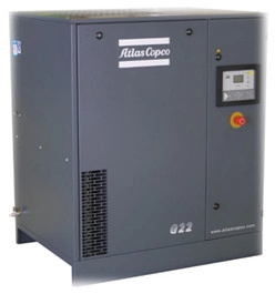 रोटरी 15KW औद्योगिक ब्लोअर सॉल्यूशंस स्क्रू एयर कंप्रेसर एटलस कोप्को GA15 VSD
